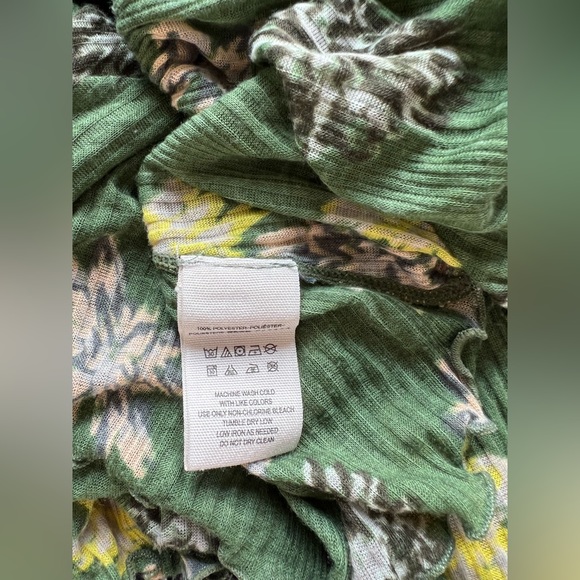 FREE PEOPLE Revolve Green Melbourne Ruffle Tank Top Bohemian Size XS Boho - Picture 7 of 10